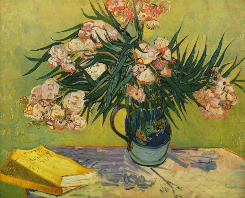 Vincent van Gogh Vase with Oleanders and Books